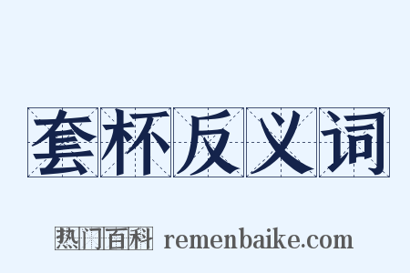 套杯反义词是什么意思的图片